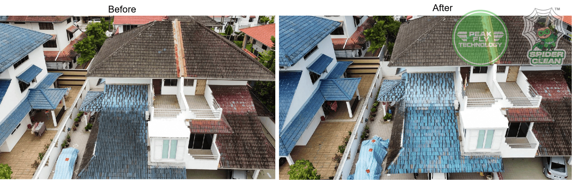 Peak Fly Technology (M) Sdn. Bhd. | Project - Roof Cleaning